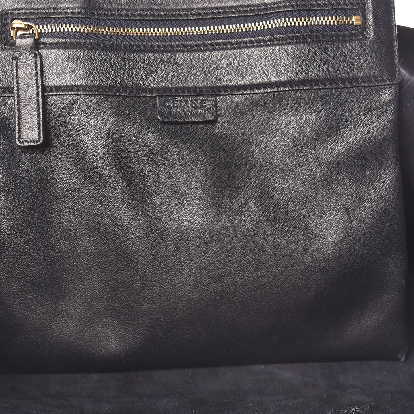 Smooth Lambskin Vertical Cabas Black