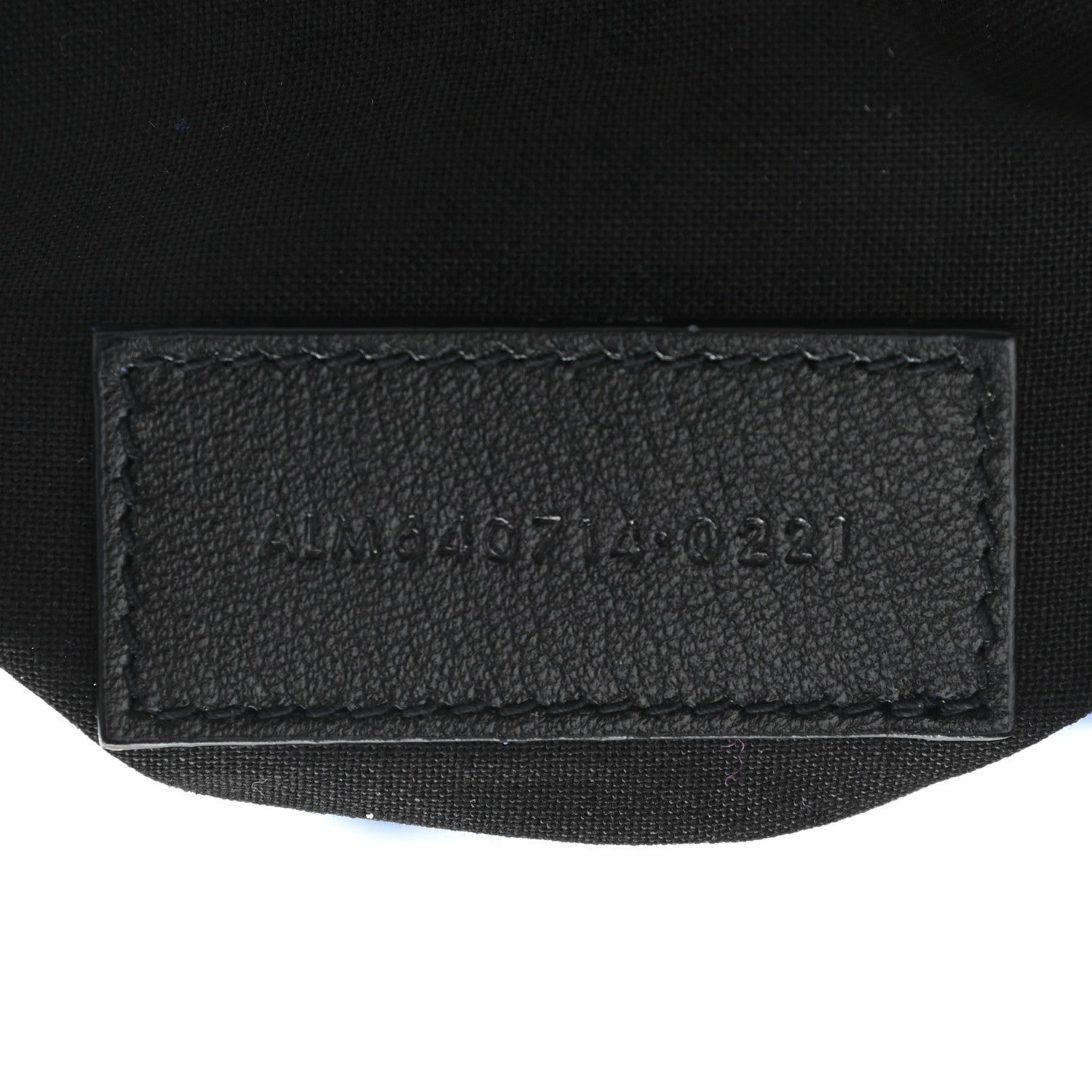 Saint Laurent Lambskin Paris Drawstring Pouch Bleu Majorelle 7 of 11