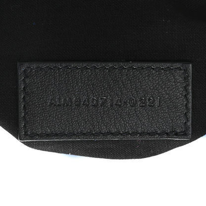 Saint Laurent Lambskin Paris Drawstring Pouch Bleu Majorelle 7 of 11
