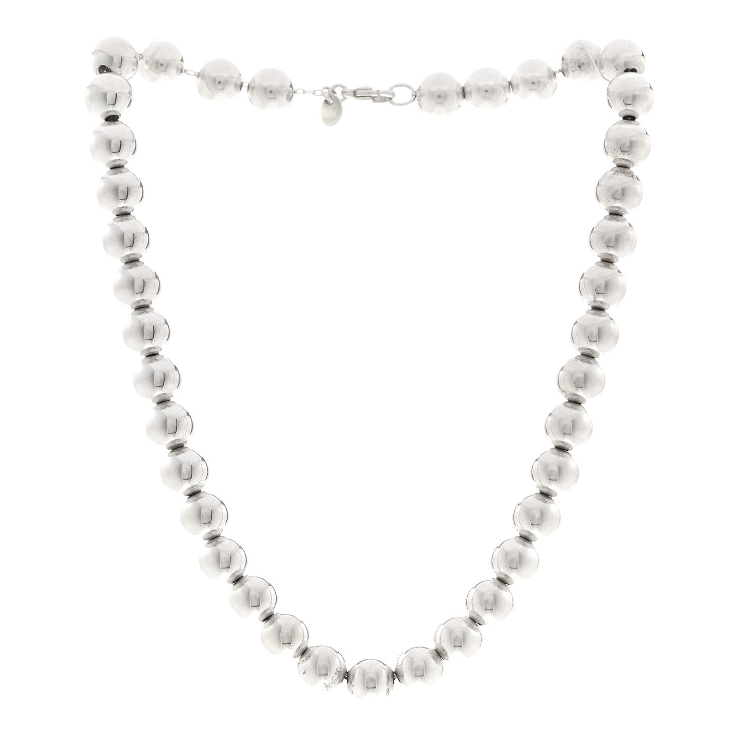 Tiffany Sterling Silver 10mm Hardwear Ball Necklace 3 of 4
