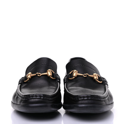 Gucci Calfskin Mens Horsebit Driver Loafers 7.5 Black 2 of 17