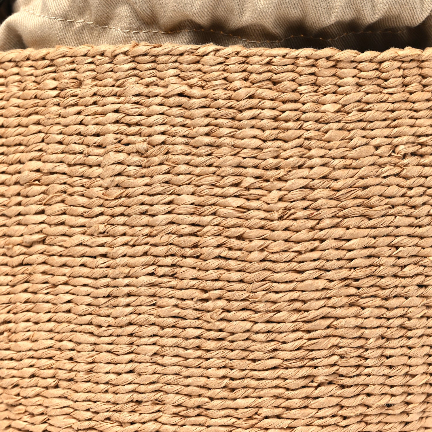 Chloe X MIFUKO Raffia Calfskin Small Woody Basket Shoulder Bag Black Beige 8 of 10