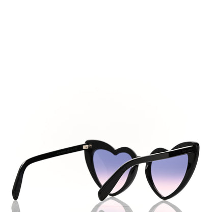 Saint Laurent Acetate Heart Frame Loulou SL181 Sunglasses Black 5 of 8