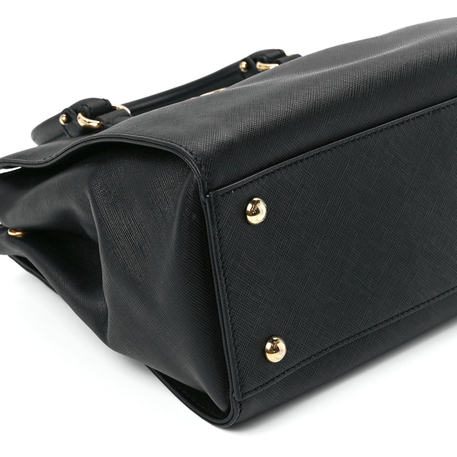 Salvatore Ferragamo Saffiano Small Beky Tote Black 12 of 13