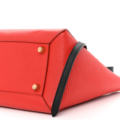 Celine Elephant Calfskin Mini Tri-Color Belt Bag Vermillion 10 of 13