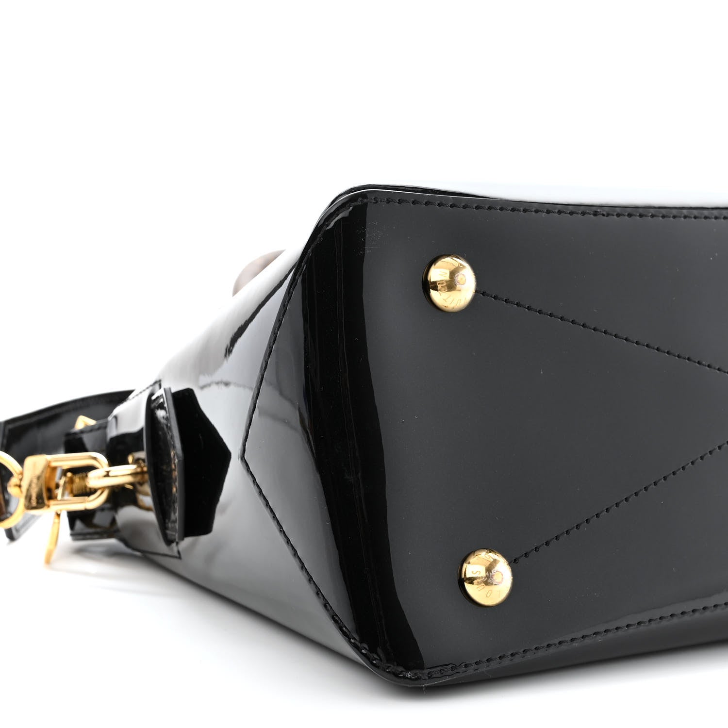 Louis Vuitton Patent Calfskin Miroir Tote Black 9 of 10