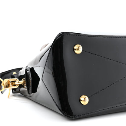 Louis Vuitton Patent Calfskin Miroir Tote Black 9 of 10