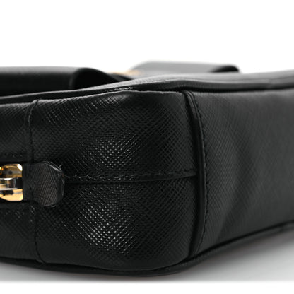 Prada Saffiano Fiocco Bow Camera Crossbody Bag Black 10 of 14