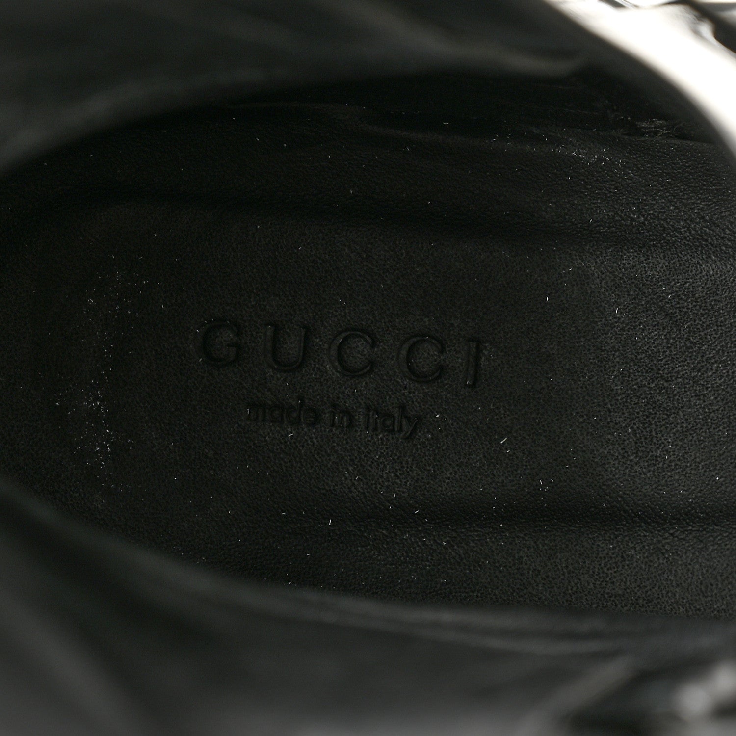 Gucci Calfskin Pin Buckle Knee High Boots 37 Black 8 of 13