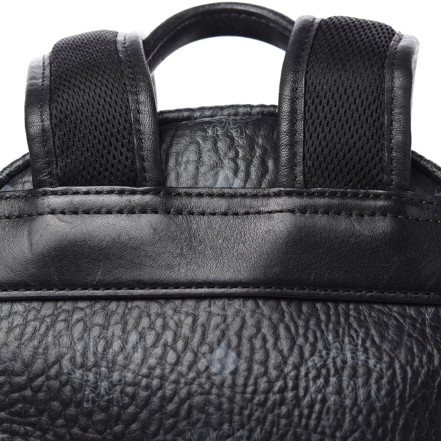 MCM Visetos Small Side Stud Stark Backpack Black 6 of 10