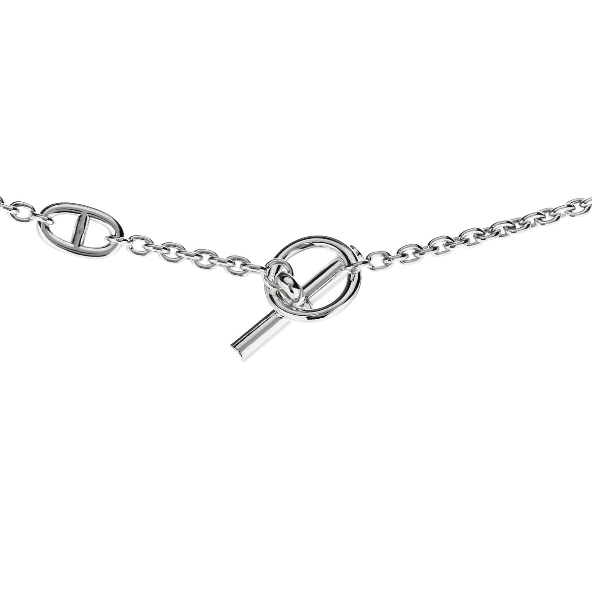 Hermes Sterling Silver Farandole Necklace 80 4 of 6