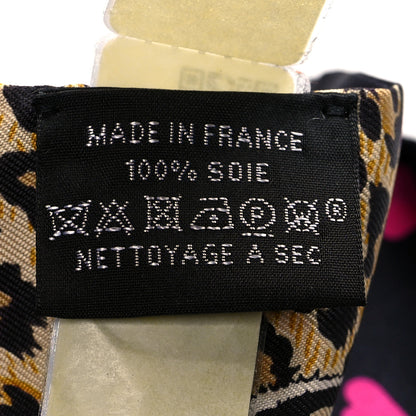 Hermes Silk Jungle Love Love Twilly Black Vert Rose Vif 4 of 4
