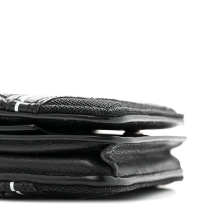 Balenciaga Faux Calfskin Fabric Sneakerhead Crossbody Wallet Black 8 of 13