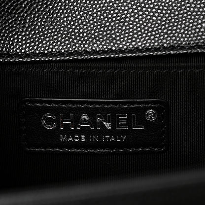 Chanel Caviar Quilted Medium Boy Flap Black 6 of 10