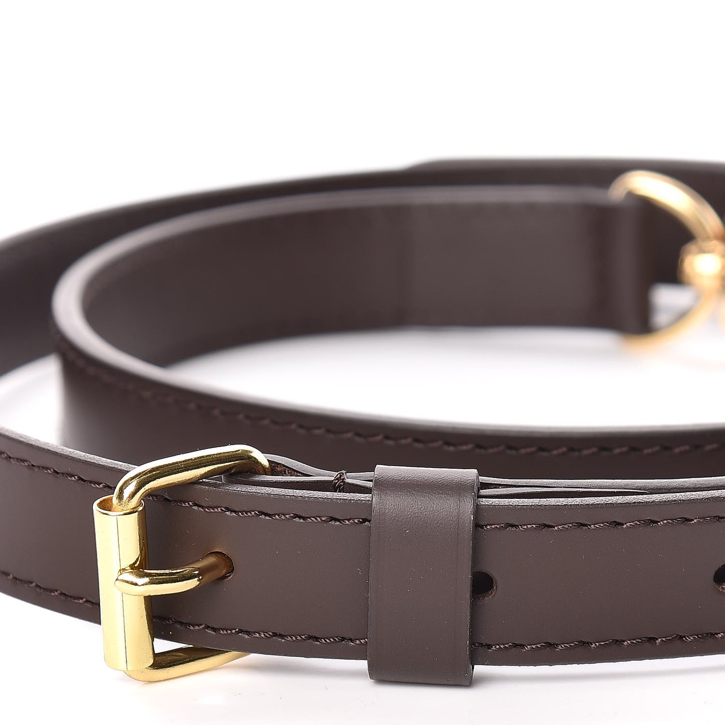 Calfskin Adjustable Speedy Bandouliere Shoulder Strap Brown