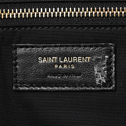 Saint Laurent Lambskin Quilted Maxi Icare Shopping Tote Black 8 of 12