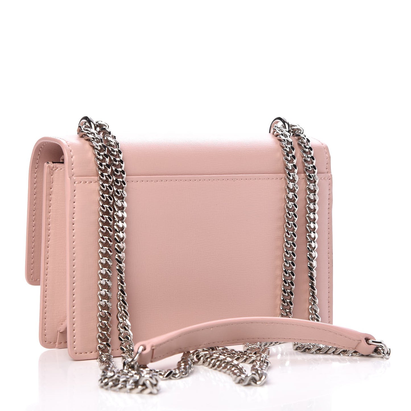 Calfskin Monogram Sunset Chain Wallet Light Pink