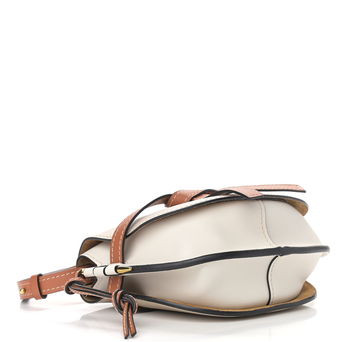 Calfskin Gate Crossbody Bag Ghost Light Ghost