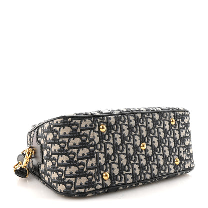 Christian Dior Oblique Large D-Vibe Bowling Bag Navy 4 of 10