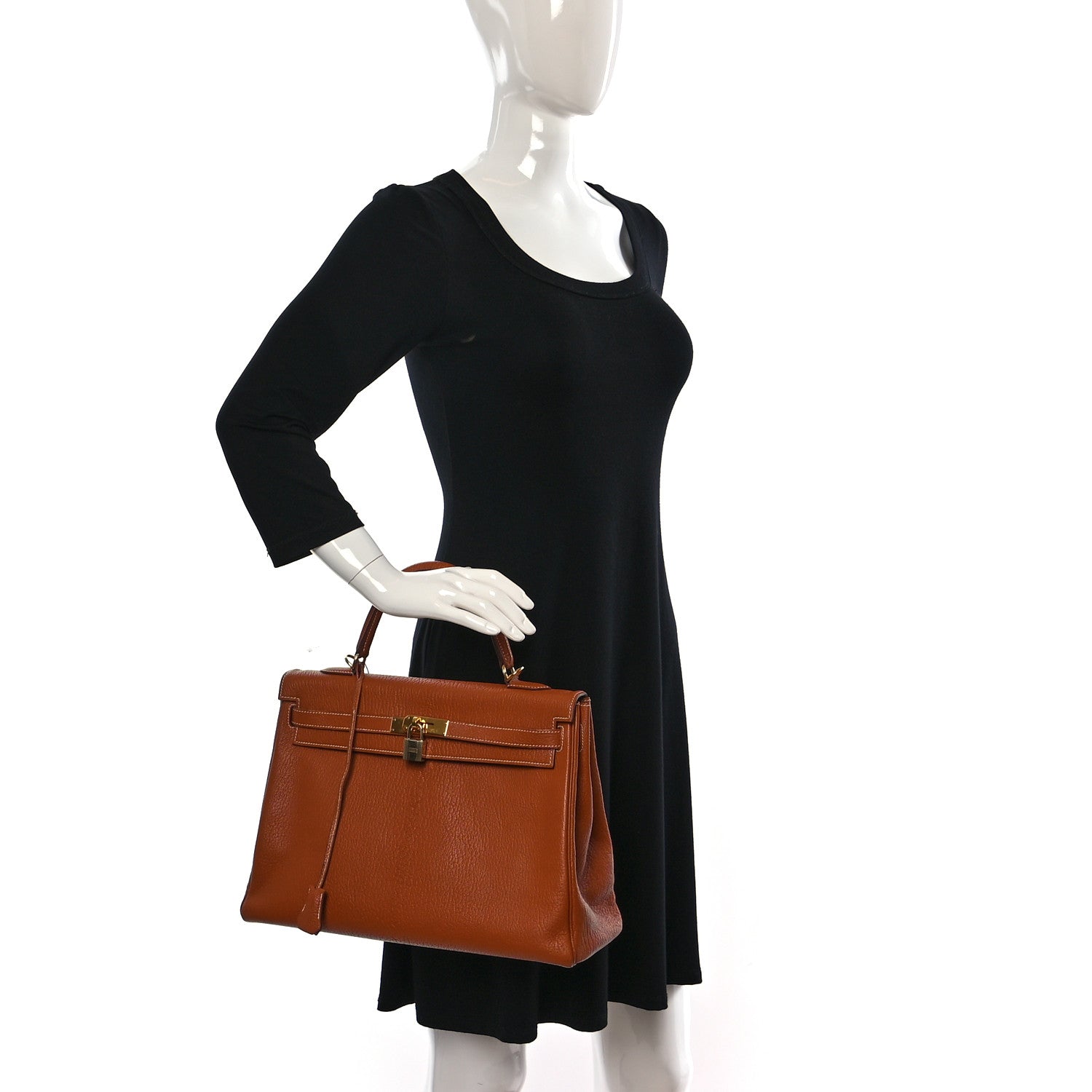 Hermes Chevre De Coromandel Kelly Retourne 35 Gold 2 of 14