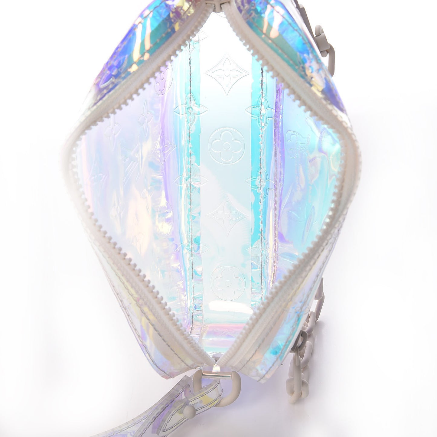 PVC Monogram Pochette Volga Iridescent Prism