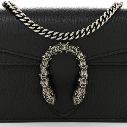 Gucci Calfskin Super Mini Dionysus Shoulder Bag Black 7 of 9