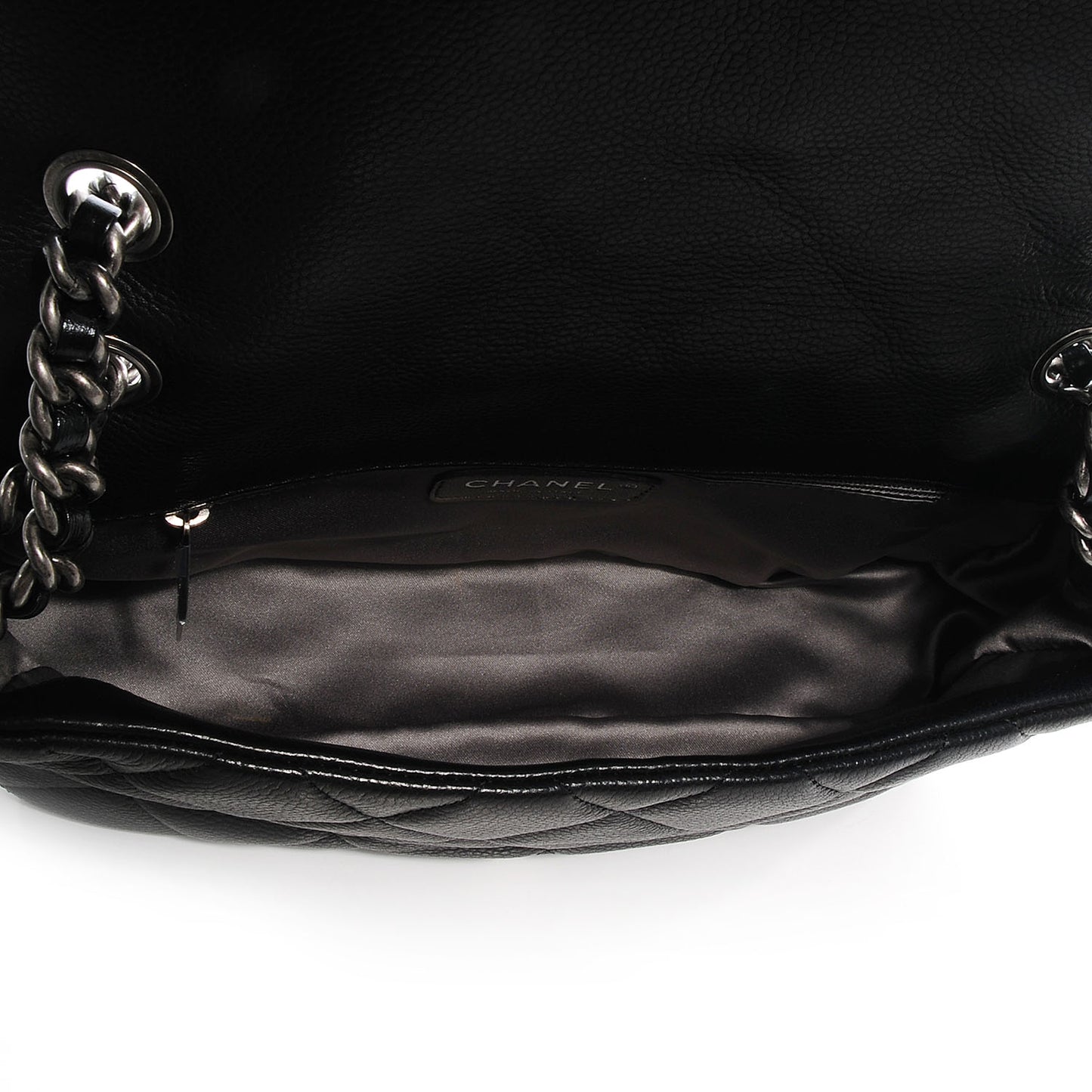 Caviar Quilted Coco Casual Flap Black