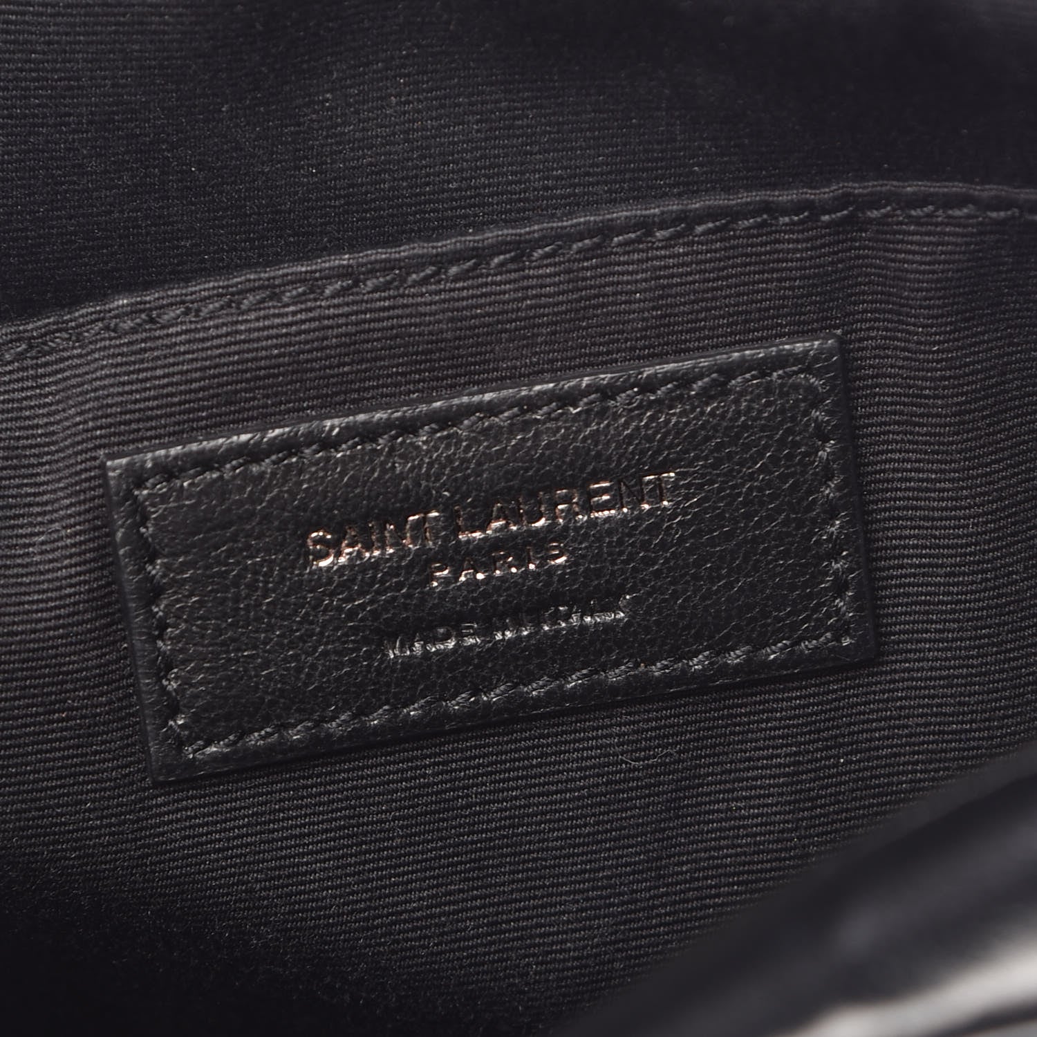 Saint Laurent Calfskin Matelasse Monogram Lou Camera Bag Black 6 of 9
