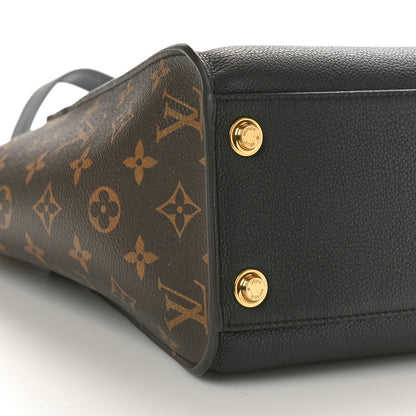 Louis Vuitton Calfskin Monogram On My Side MM Black 8 of 9