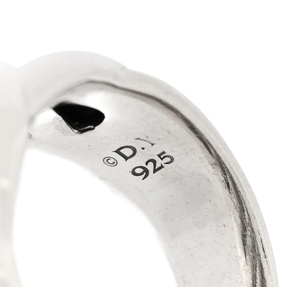 David Yurman Sterling Silver Diamond Sculpted Cable Ring 51 5.75 4 of 5