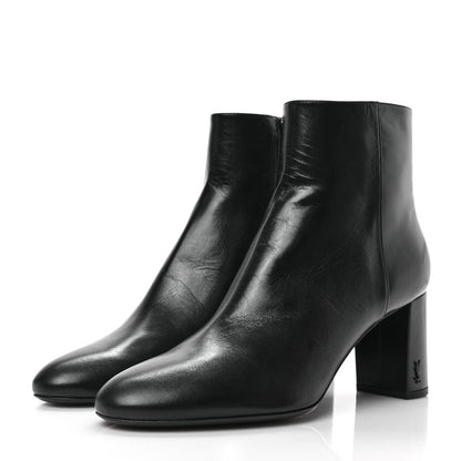 Saint Laurent Nappa Vendome Loulou Ankle Zip Boot 41 Black 3 of 7
