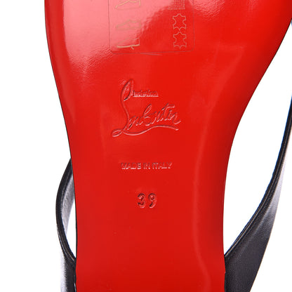 Christian Louboutin Nappa Vol Au Vent Flat Sandal 39 Black 7 of 9