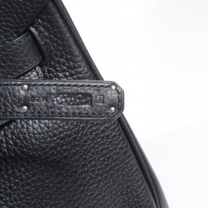 Hermes Taurillon Clemence Birkin 35 Black 6 of 10