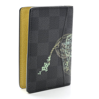 Louis Vuitton Damier Graphite Stamps Pocket Organizer NM 3 of 7