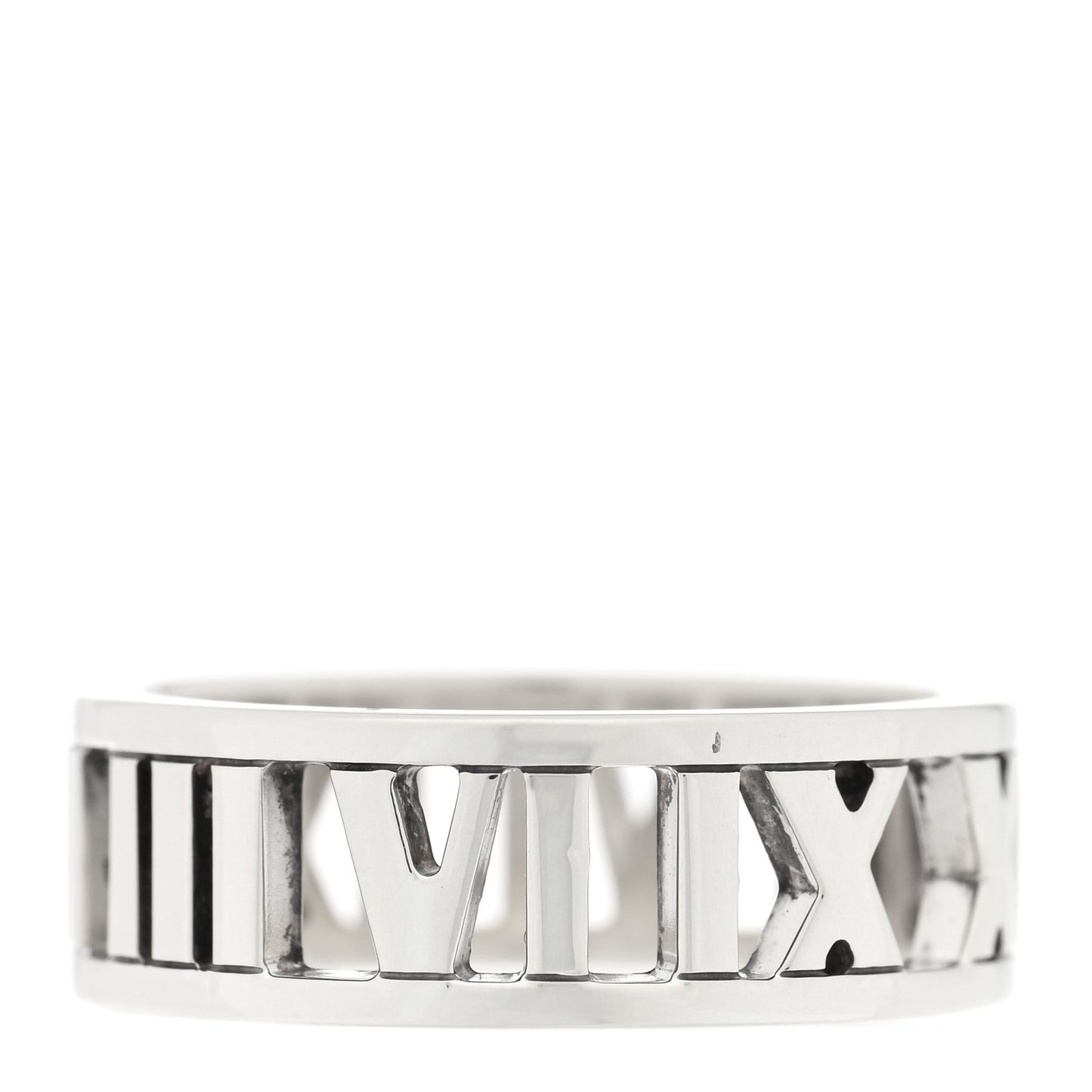 Sterling Silver Wide Atlas Open Ring 53 6.25