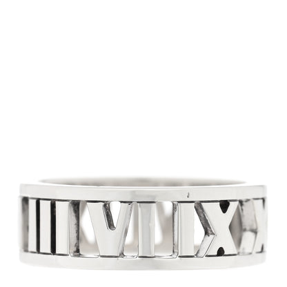 Tiffany Sterling Silver Wide Atlas Open Ring 53 6.25 1 of 4