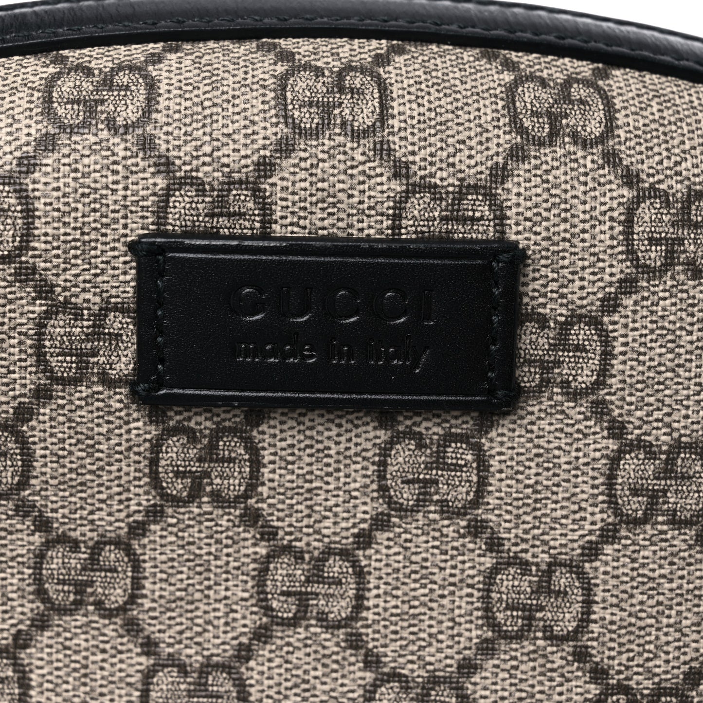 GG Supreme Monogram Medium Backpack Black