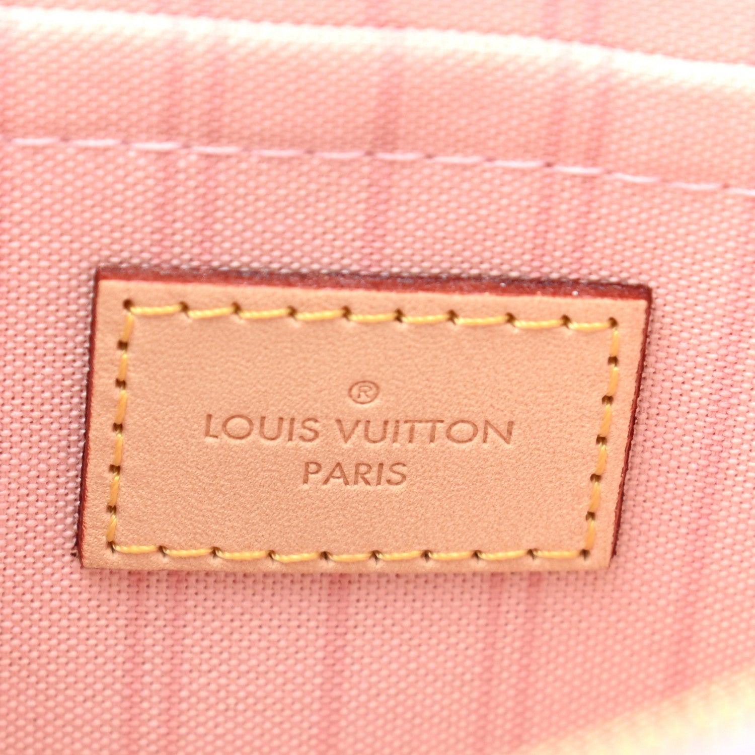 Louis Vuitton Damier Azur Neverfull MM GM Pochette Rose Ballerine 6 of 7