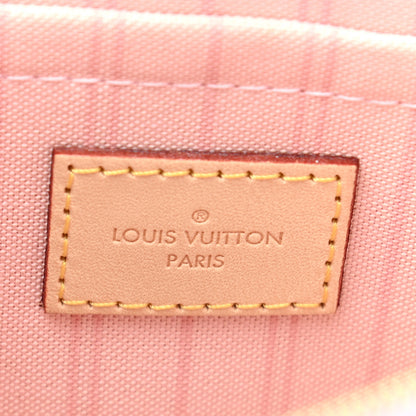 Louis Vuitton Damier Azur Neverfull MM GM Pochette Rose Ballerine 6 of 7