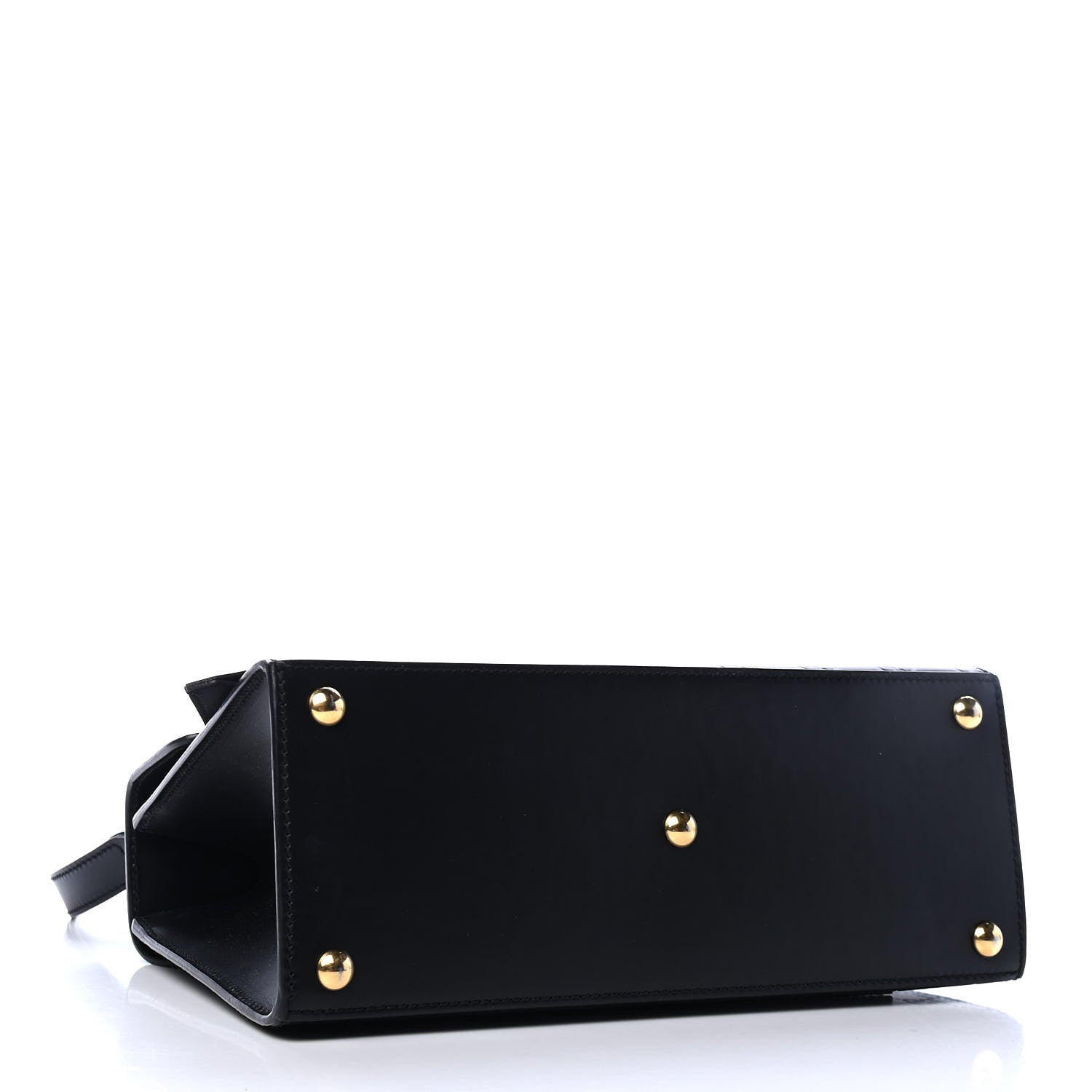 Gucci Guccissima Signature Small Padlock Top Handle Bag Black 3 of 4