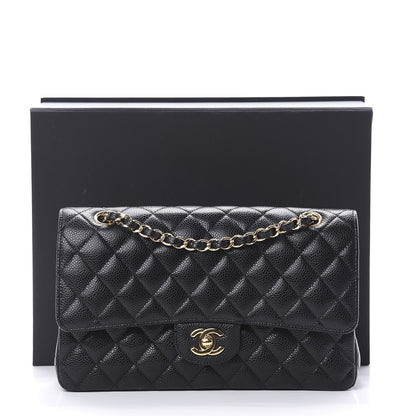 Chanel Caviar Quilted Medium Double Flap Black 11 of 11