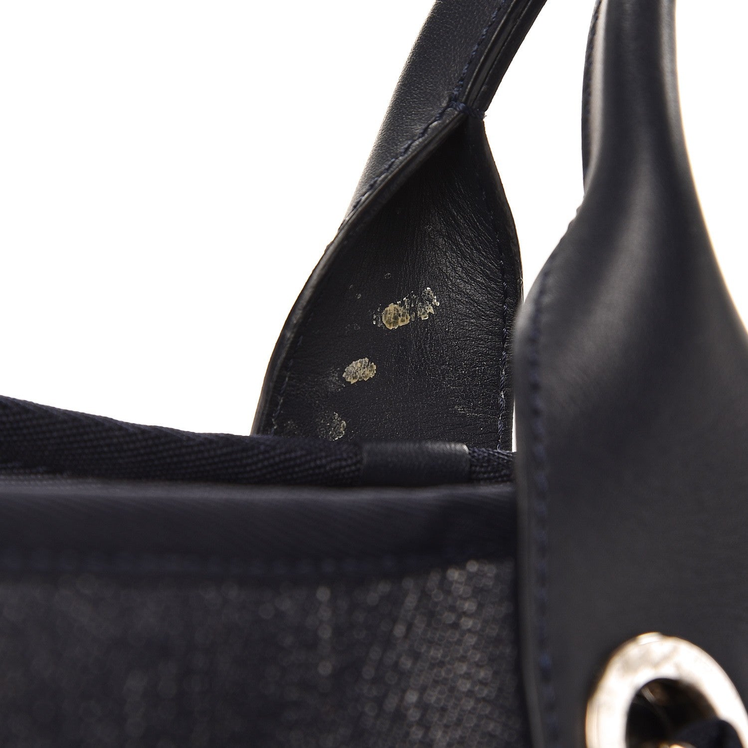 Chanel Denim Large Deauville Tote Blue Orange 11 of 11