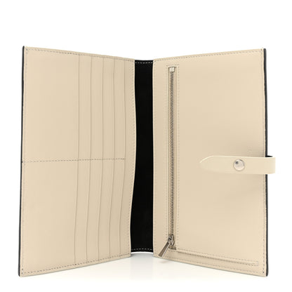 Celine Grained Calfskin Large Multifunction Strap Wallet Black Chalk 5 of 14