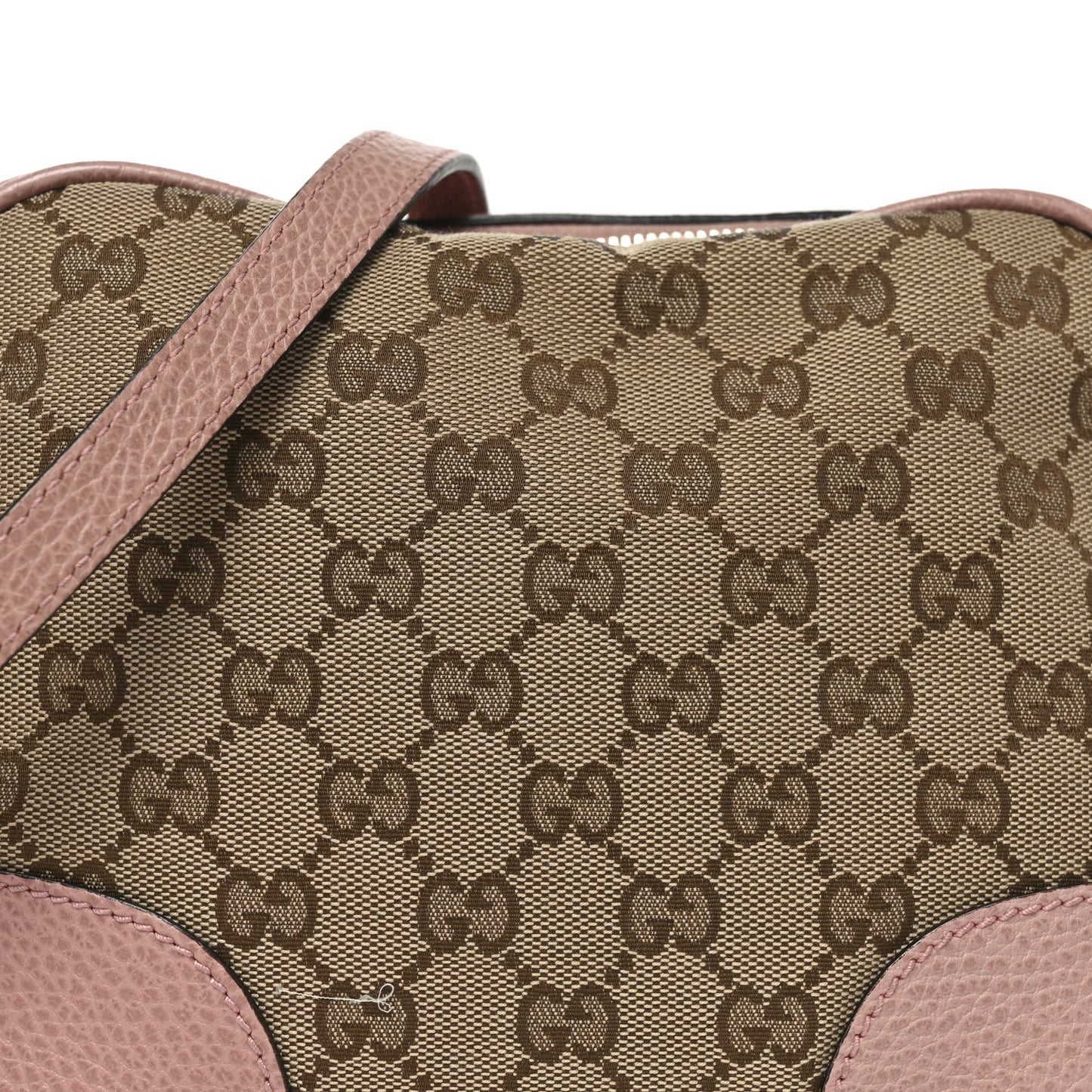 Monogram Mini Bree Messenger Bag Beige Soft Pink