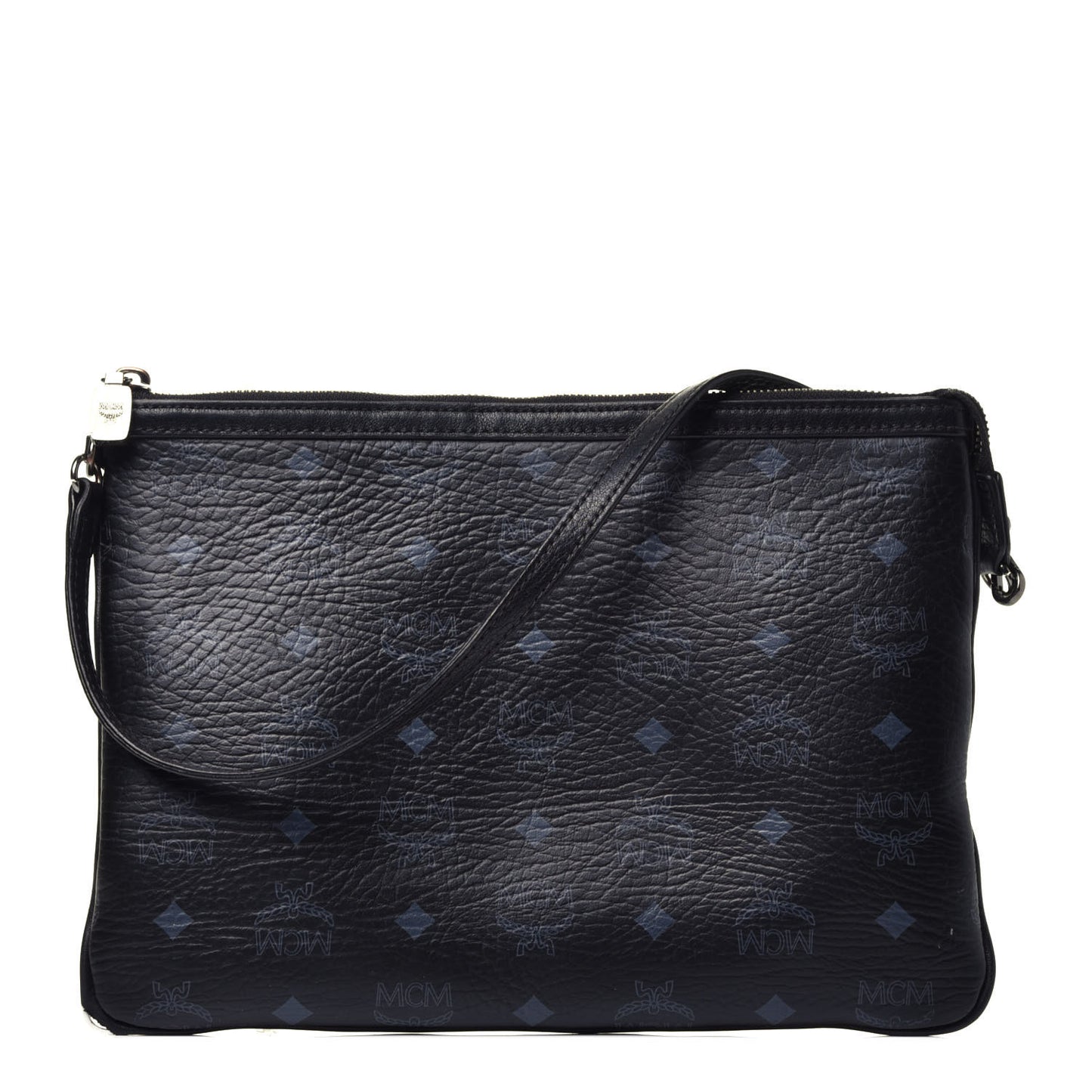 Visetos Medium Crossbody Pouch Black