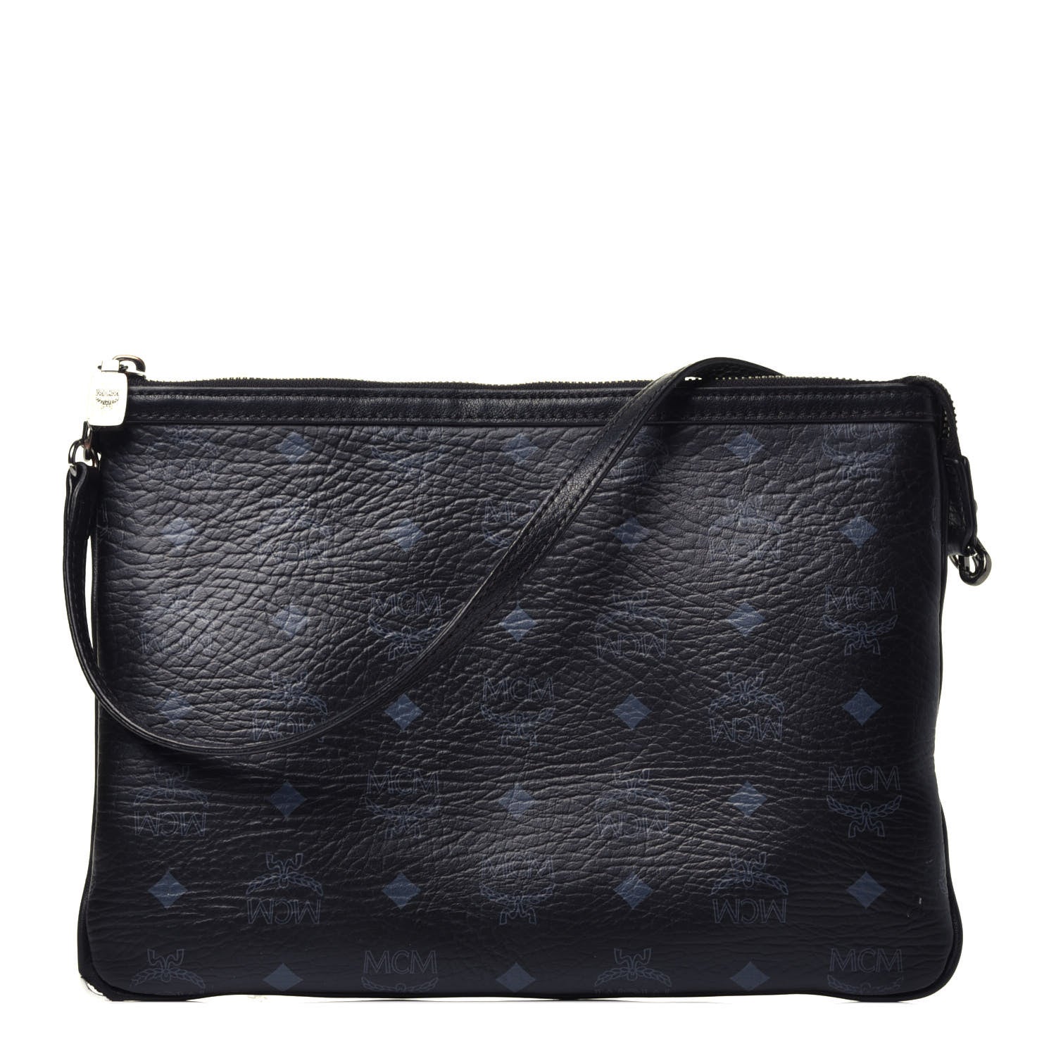 MCM Visetos Medium Crossbody Pouch Black 1 of 13