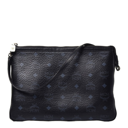 MCM Visetos Medium Crossbody Pouch Black 1 of 13