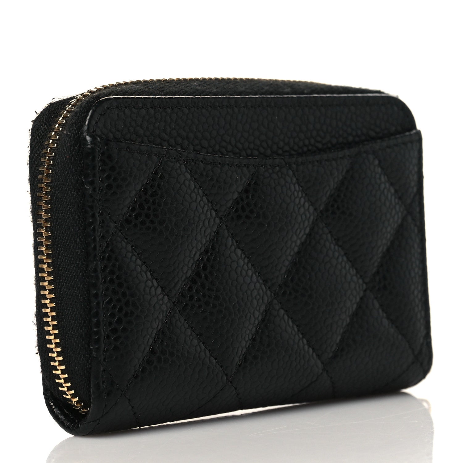 Chanel Caviar Quilted Classic Zipped Coin Purse Black 3 of 8