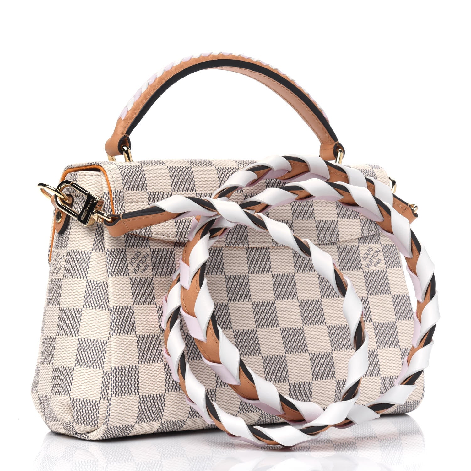 Louis Vuitton Damier Azur Braided Croisette Rose 2 of 4
