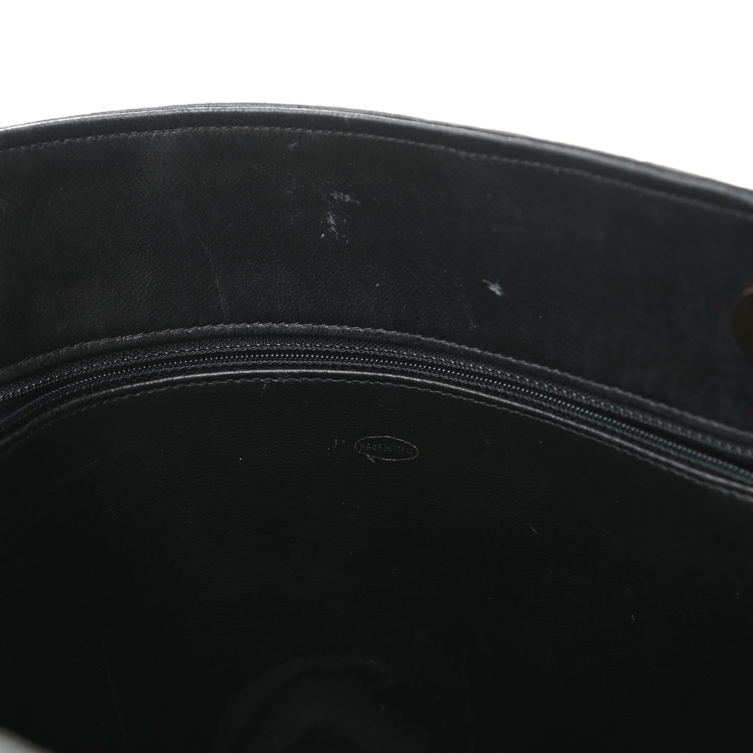 Chanel Satin Lambskin Quilted Shopping Tote Black 11 of 11